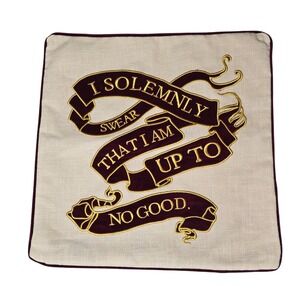 Harry Potter Pottery Barn Teen Marauder's Map Pillow Cover - I Solemnly Swear